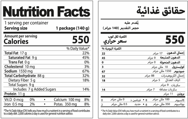 Nutrition Facts